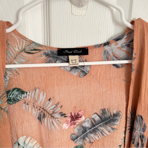 Tropical Print Kimono Cardigan - Picture 8 of 9